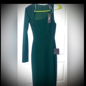 Lulu's Deep Green Dress NWT